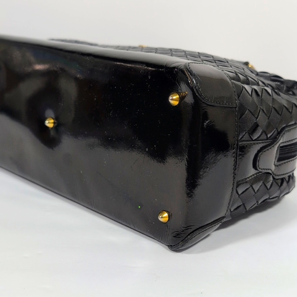 Bally Vintage Mini Basket Weave Boston Bag - Picture 7 of 15